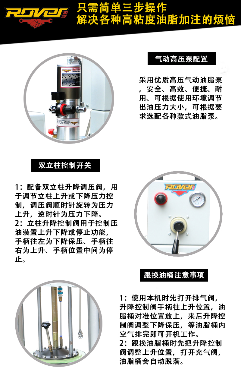 双立柱黄油机使用说明